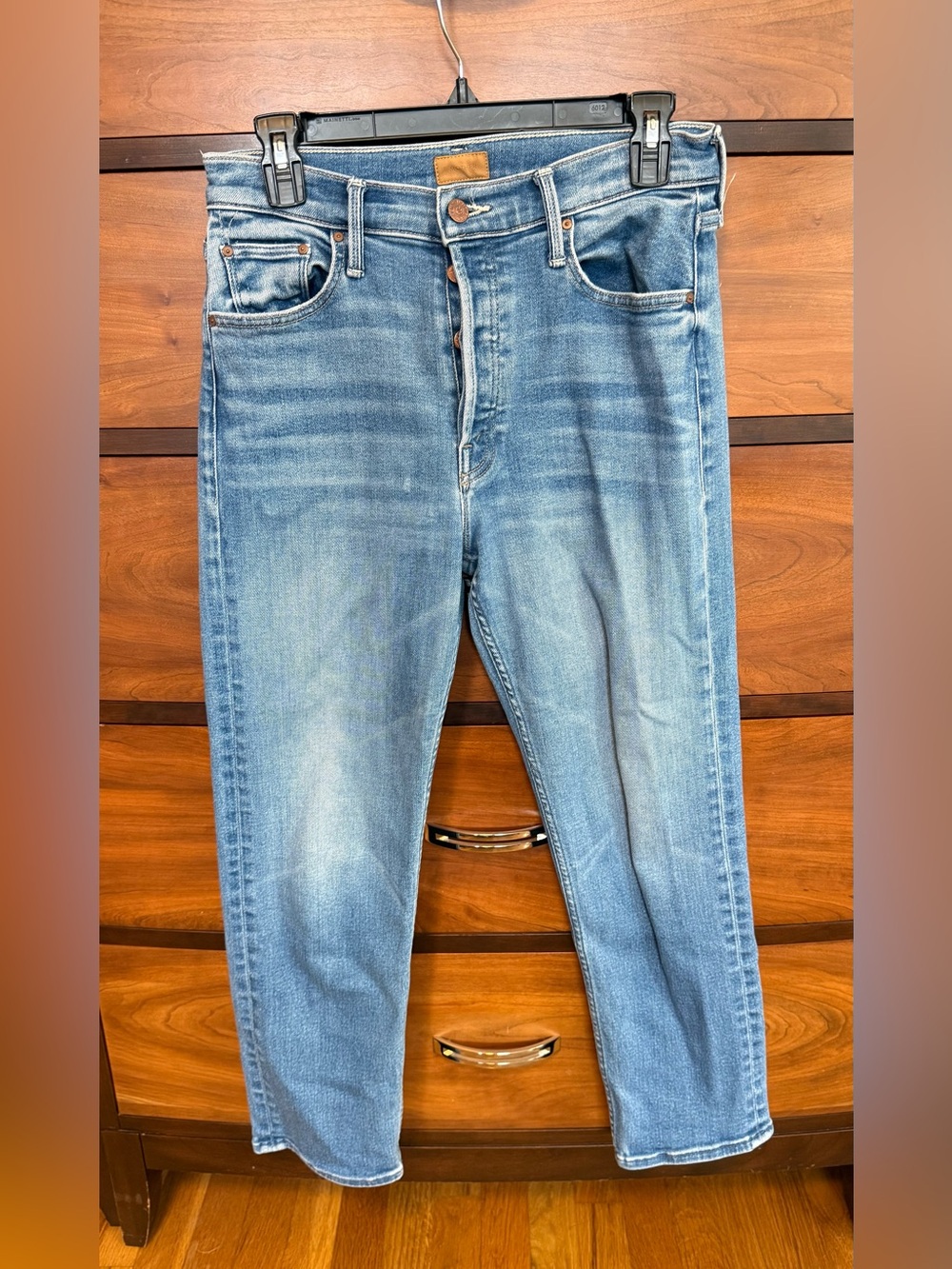 MOTHER Jeans women's size 28 Tomcat high waist crop straight leg
